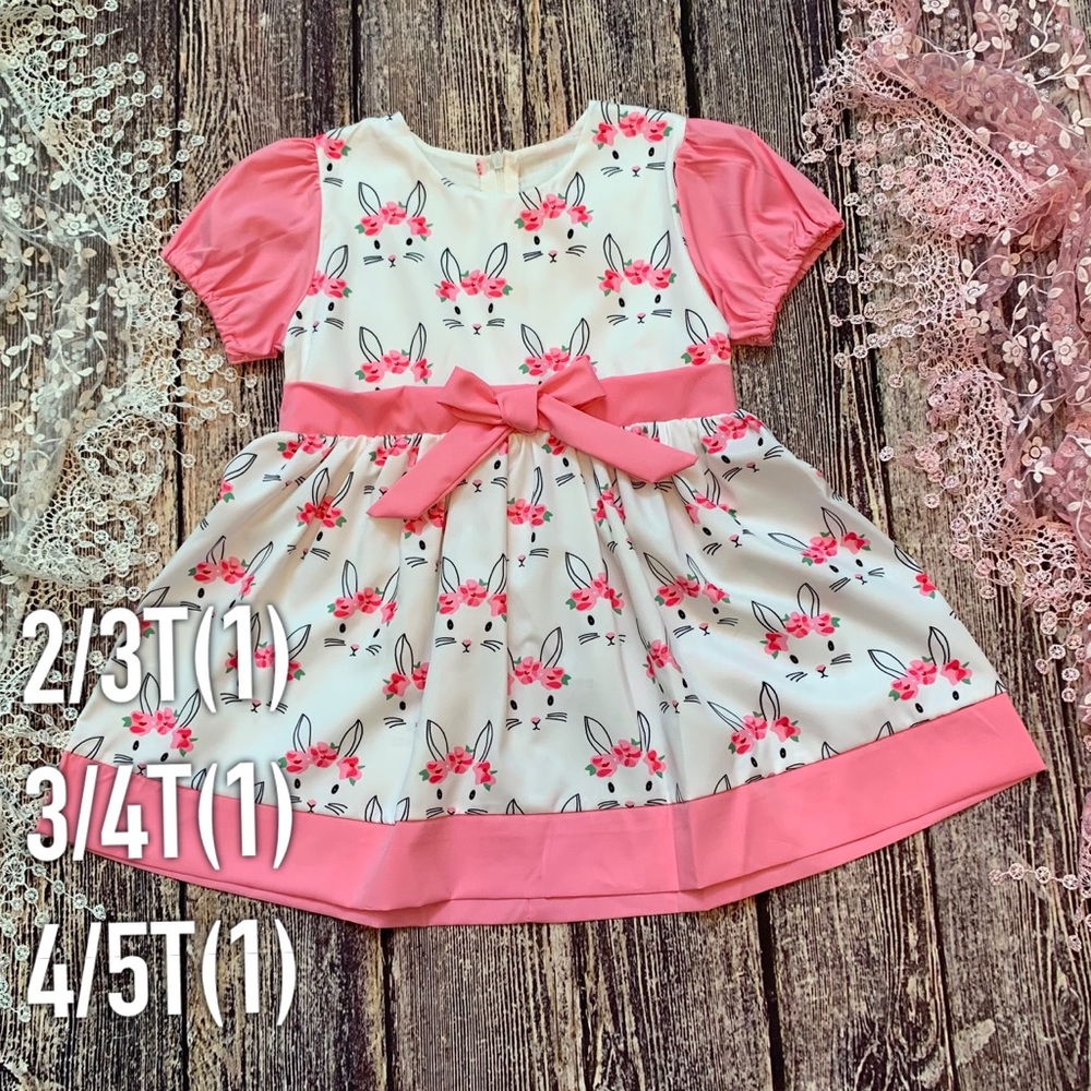 Boutique Girls Easter Bunny Dress
